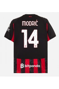 Fotbalové Dres AC Milan Luka Modric #14 Domácí Oblečení 2025-26 Krátký Rukáv